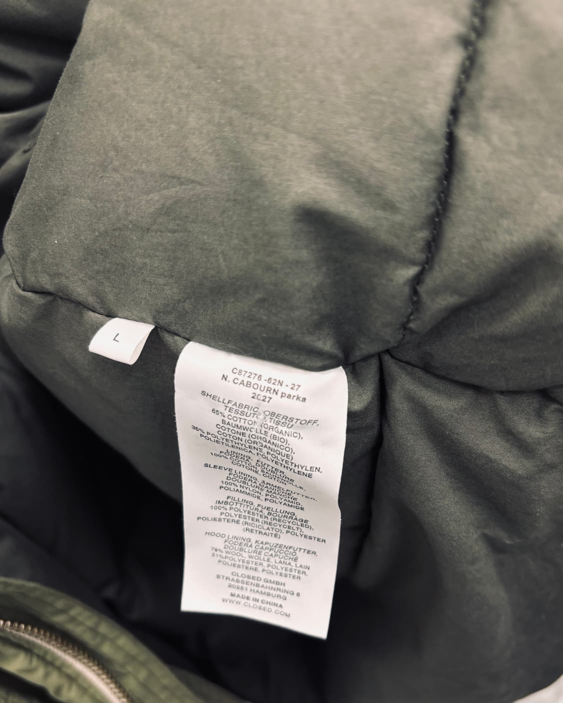 나이젤 카본 x 클로즈드 (Nigel Cabourn) 장진호 야상 파카 상품이미지7