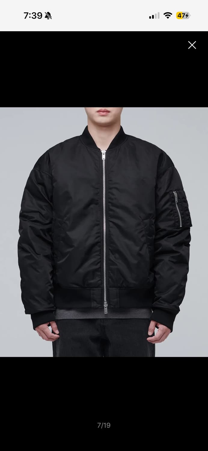 무신사 스탠다드 ma-1 보머 재킷 L 상품이미지1