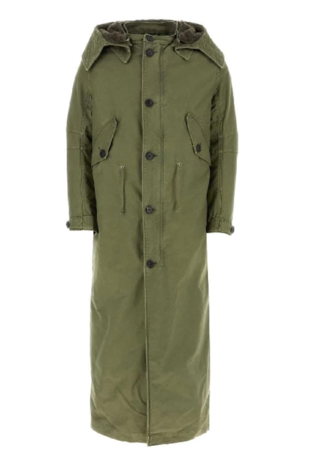 [50] 프라다 후드 롱 야상 밀리터리 맥시 코트 상품이미지1