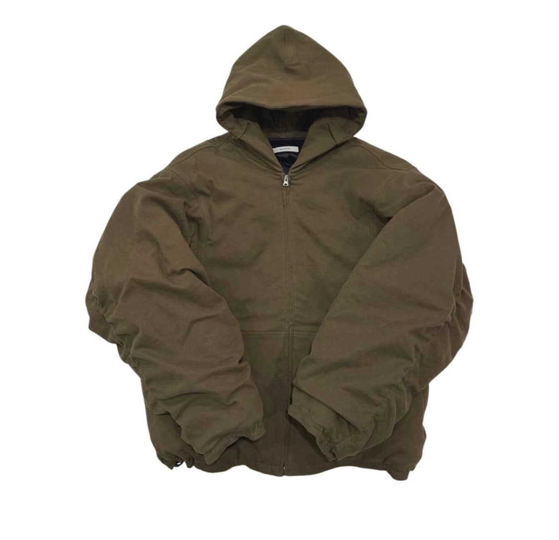 논노드 몰스킨 셔링 봄버 카키 브라운 상품이미지1