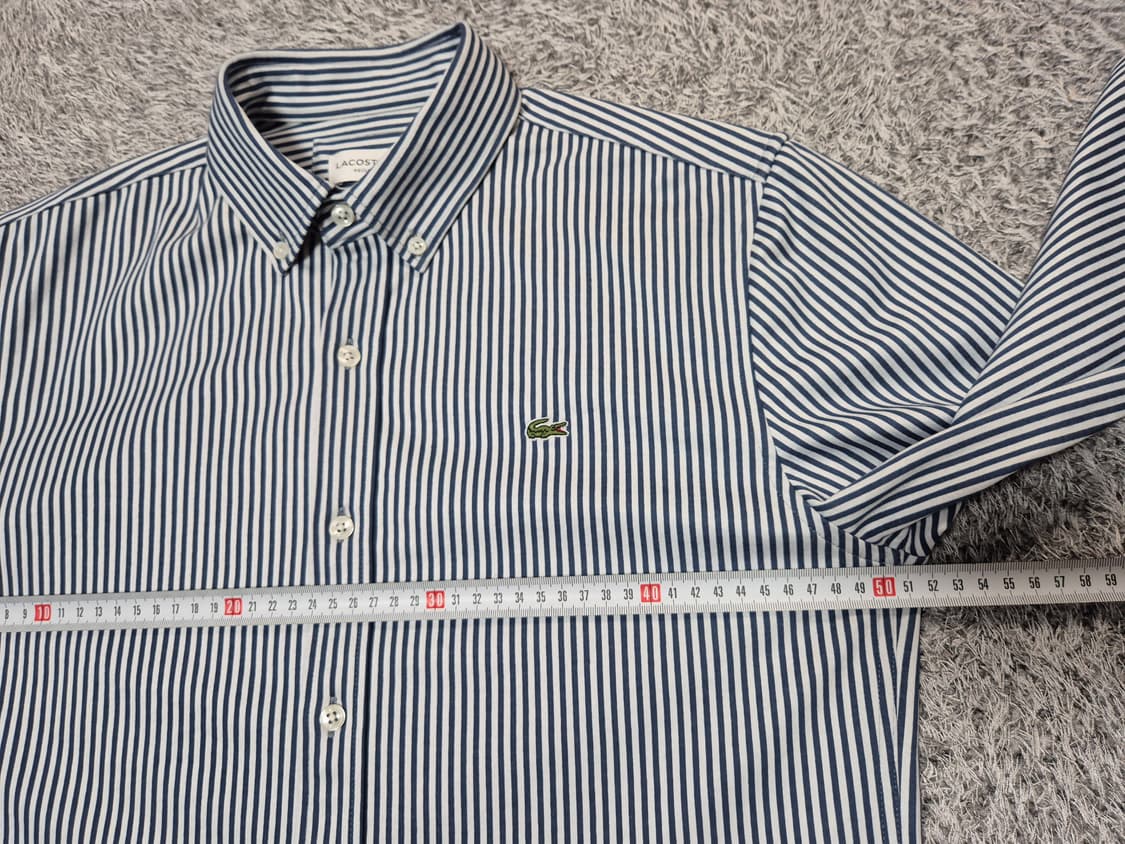 라코스테 남성 스트라이프 셔츠 레귤러핏 95 상품이미지10