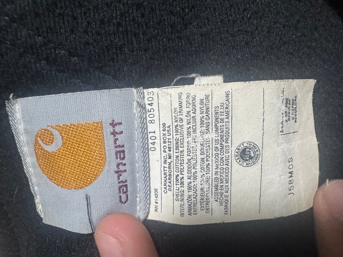 칼하트 j68 엑티브 후드자켓 mos XL 상품이미지6