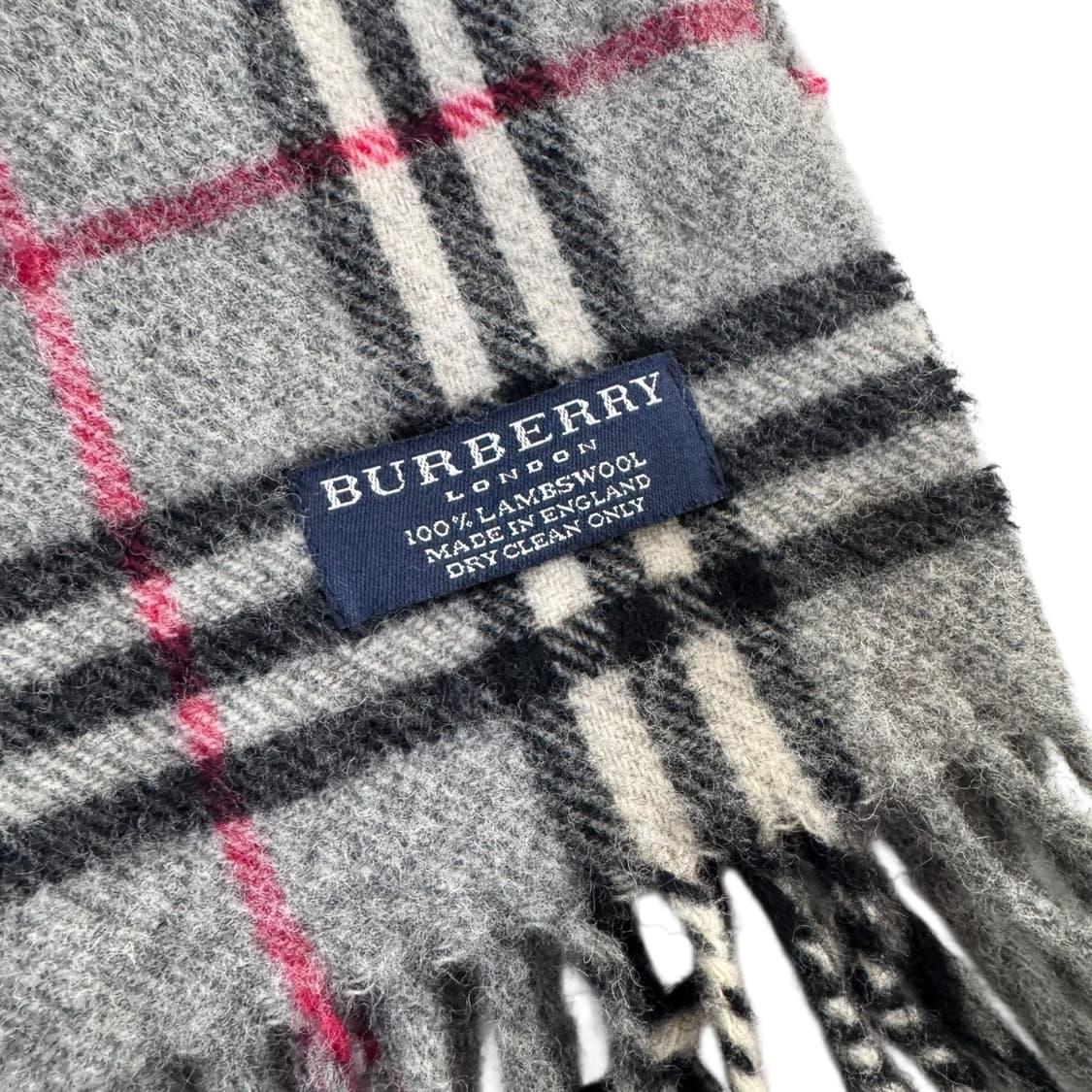 정품 버버리 노바체크 그레이 머플러 상품이미지4