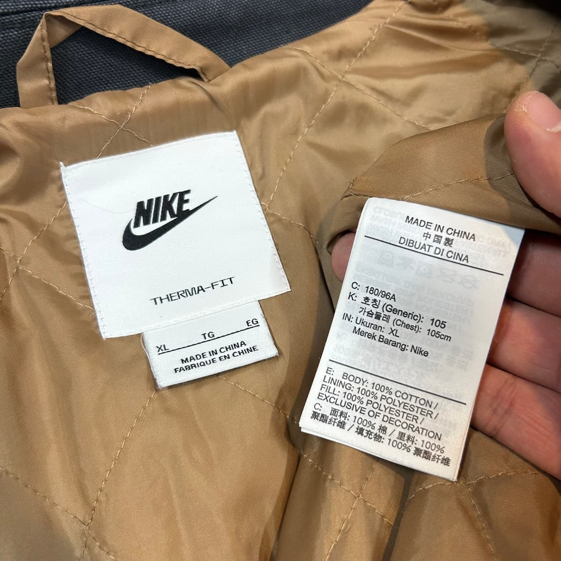 XL) 나이키 트렌드 코치 자켓 차콜 그레이 상품이미지8