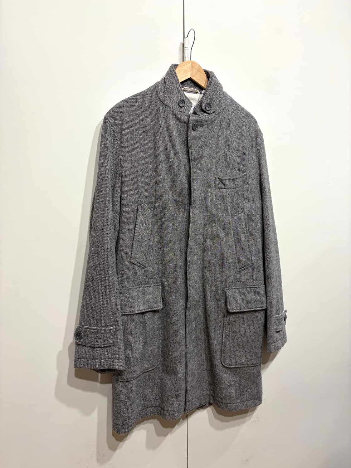 엔지니어드 가먼츠 헤링본 울 코트 상품이미지2