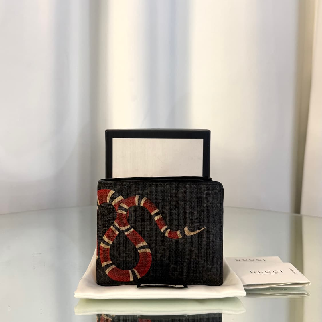 [정품] 구찌 스네이크 베스트리에 반지갑 상품이미지1