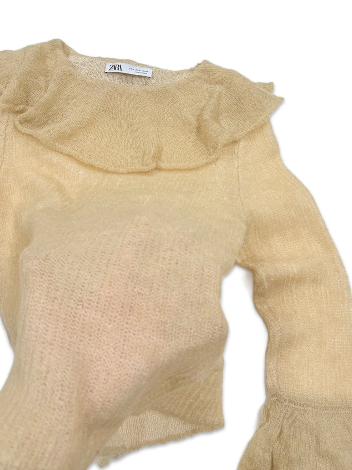 빈티지 ZARA 프릴 레이어드 니트 상품이미지4