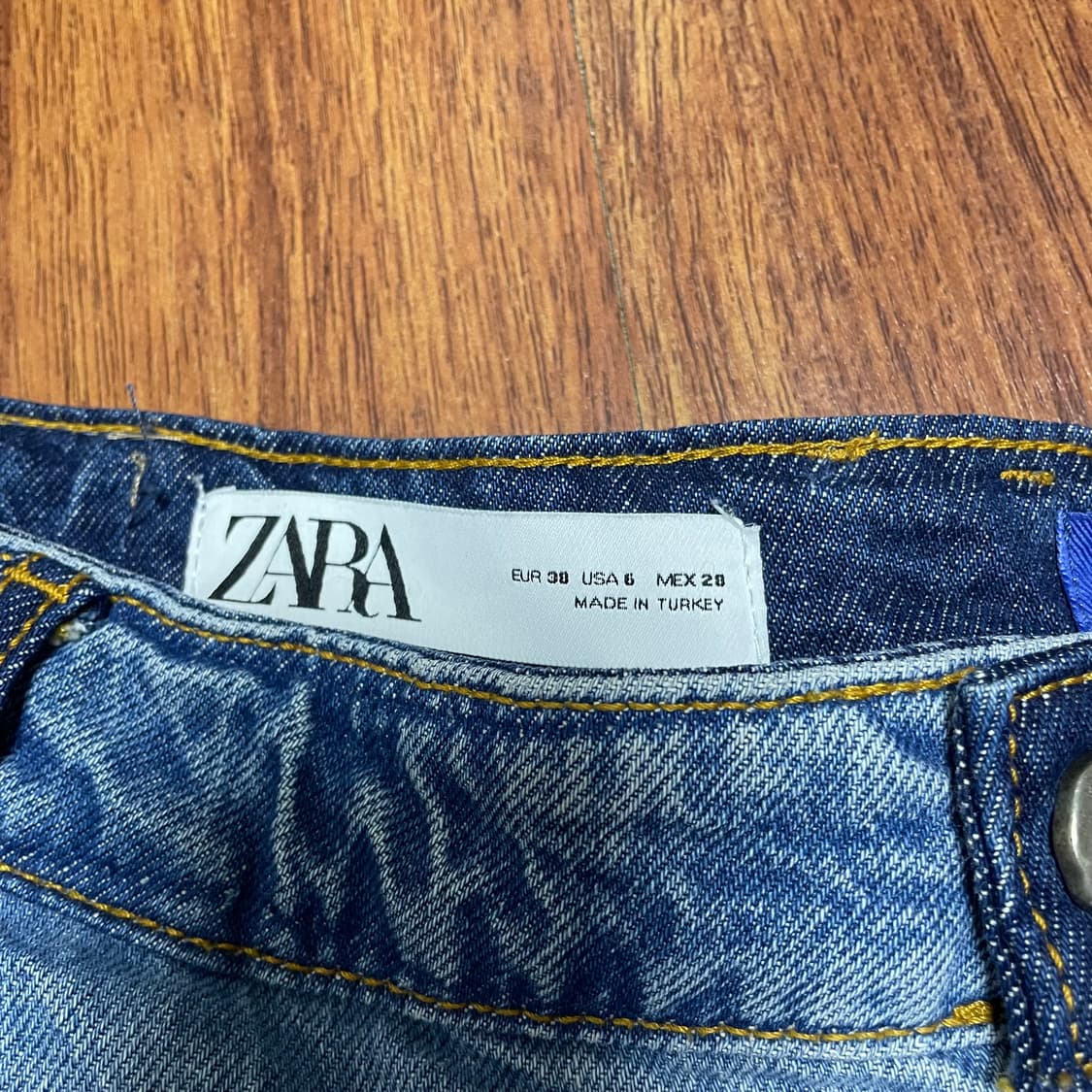 자라 아더에러 배럴 레그 진(38size) 데님 청바지 상품이미지4
