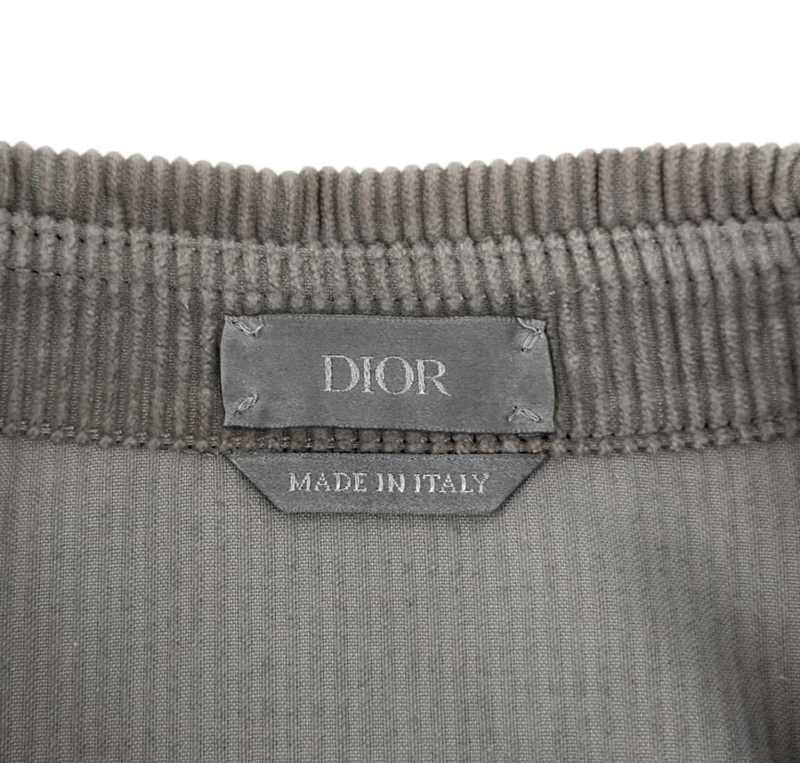 [44] DIOR 디올 남성 코듀로이 데님 패치 오버핏 셔츠 자켓 그레이 상품이미지7