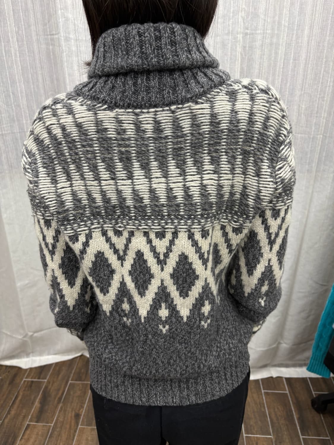 갭 gap 노르딕 패턴 코위찬 니트 가디건 집업 상품이미지4