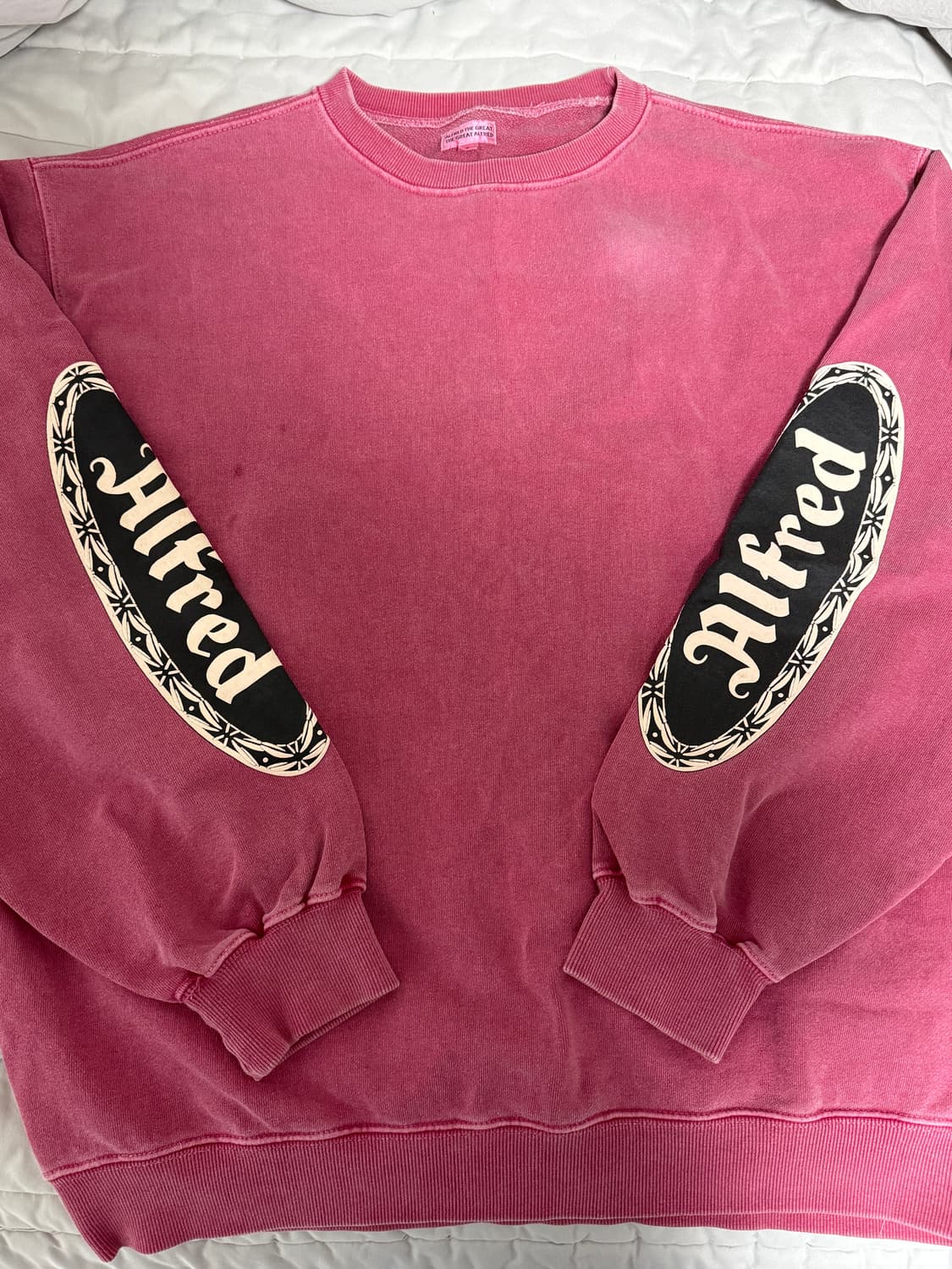 [L] 알프레드 빈티지 맨투맨 핑크 , 헤리티지플로스 상품이미지1