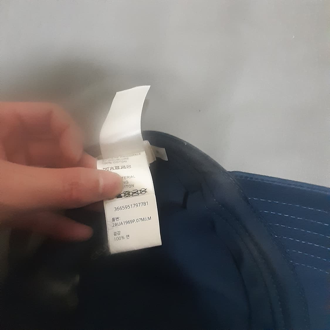 백화점판 셀린느 볼캡 네이비m 상품이미지2