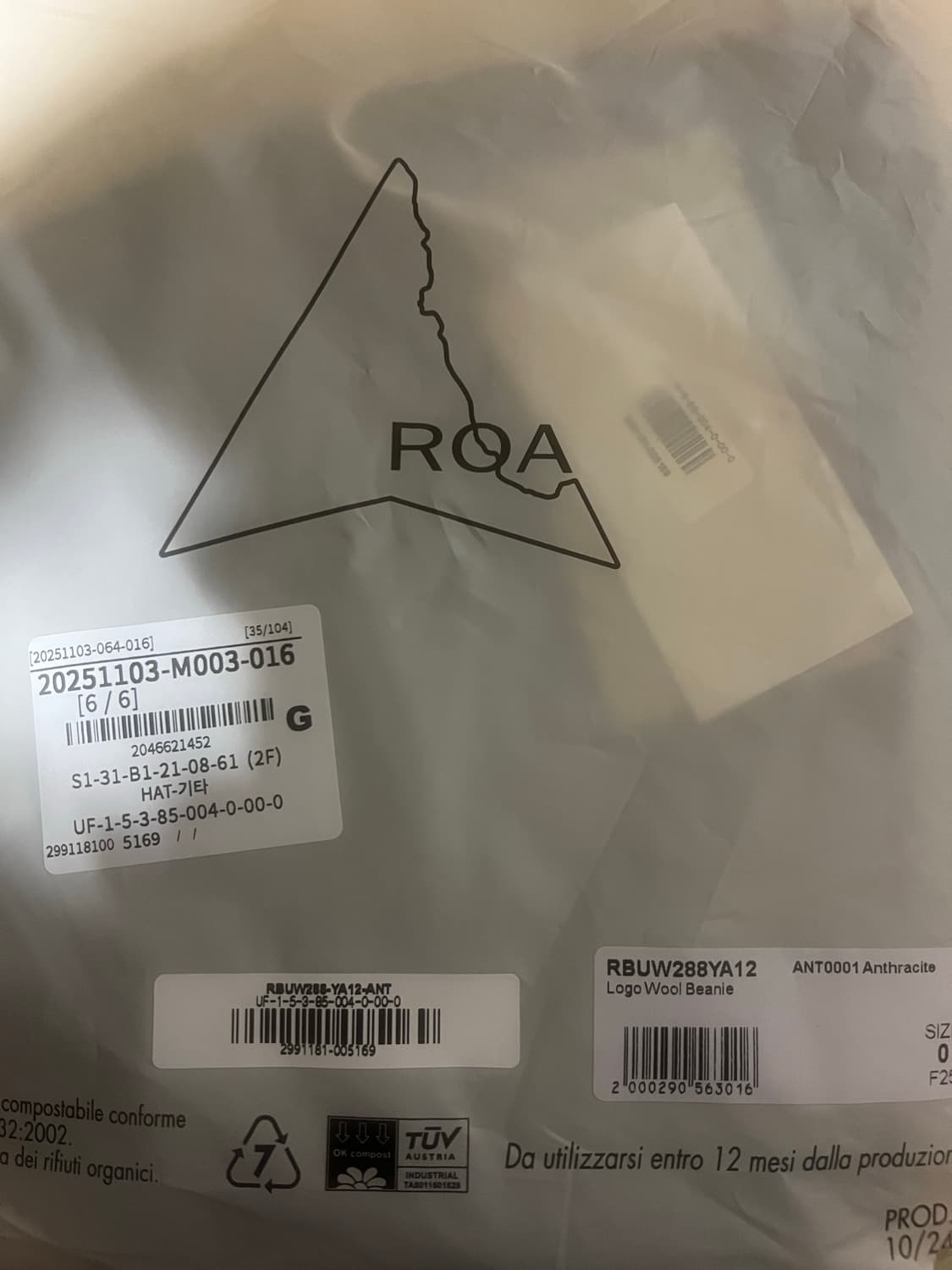 Roa(로아하이킹) 울 비니 새상품 상품이미지4