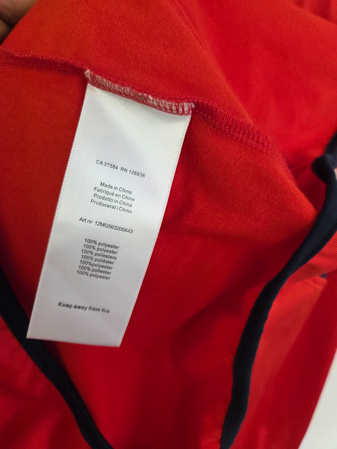 제이린드버그 빨간색 집업 L사이즈 상품이미지7