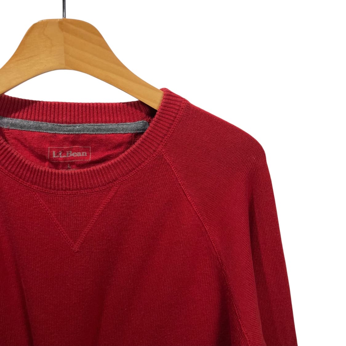 L.L.Bean 90’s 레드 라운드 니트 상품이미지3