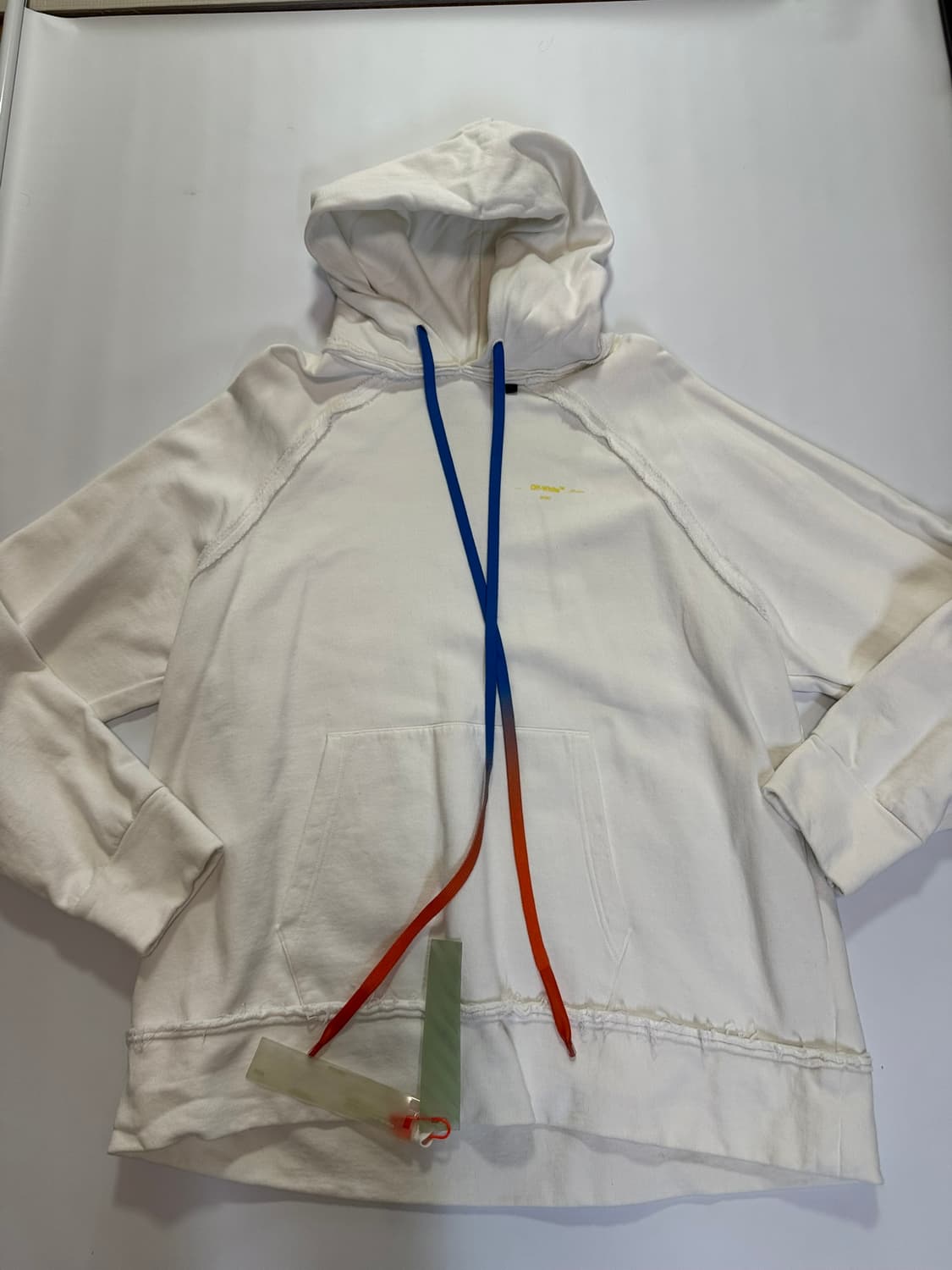 오프화이트 흰색 후드티(L사이즈) 상품이미지1