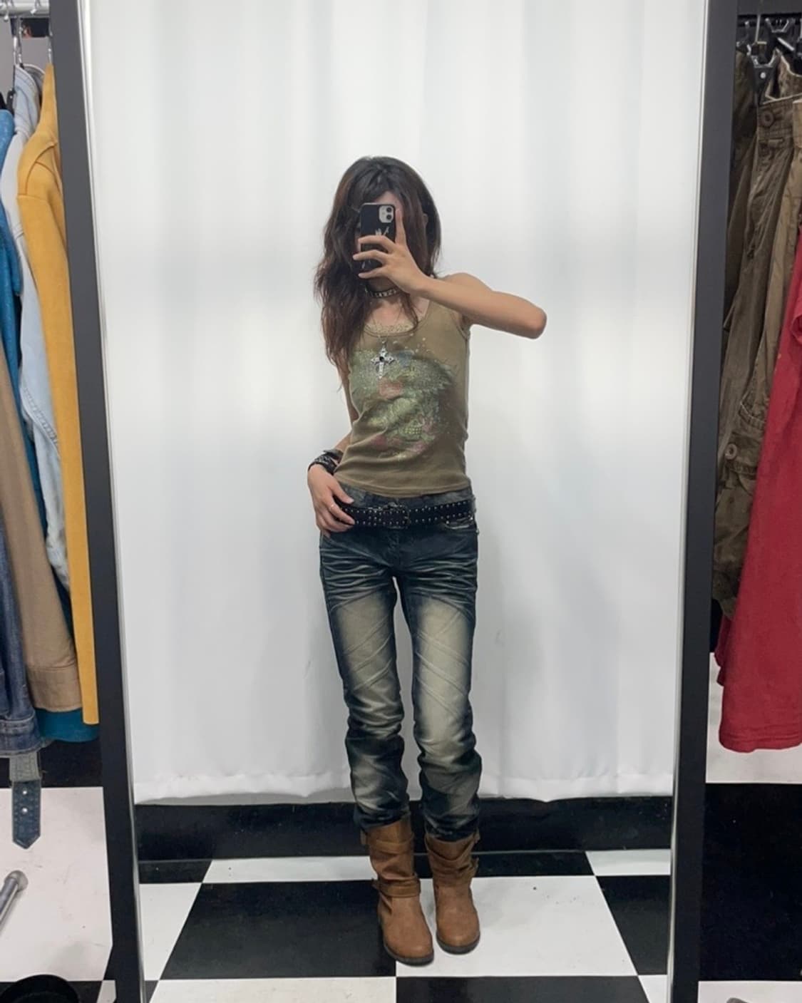 🎸캣워싱 데님 팬츠🎸 상품이미지1