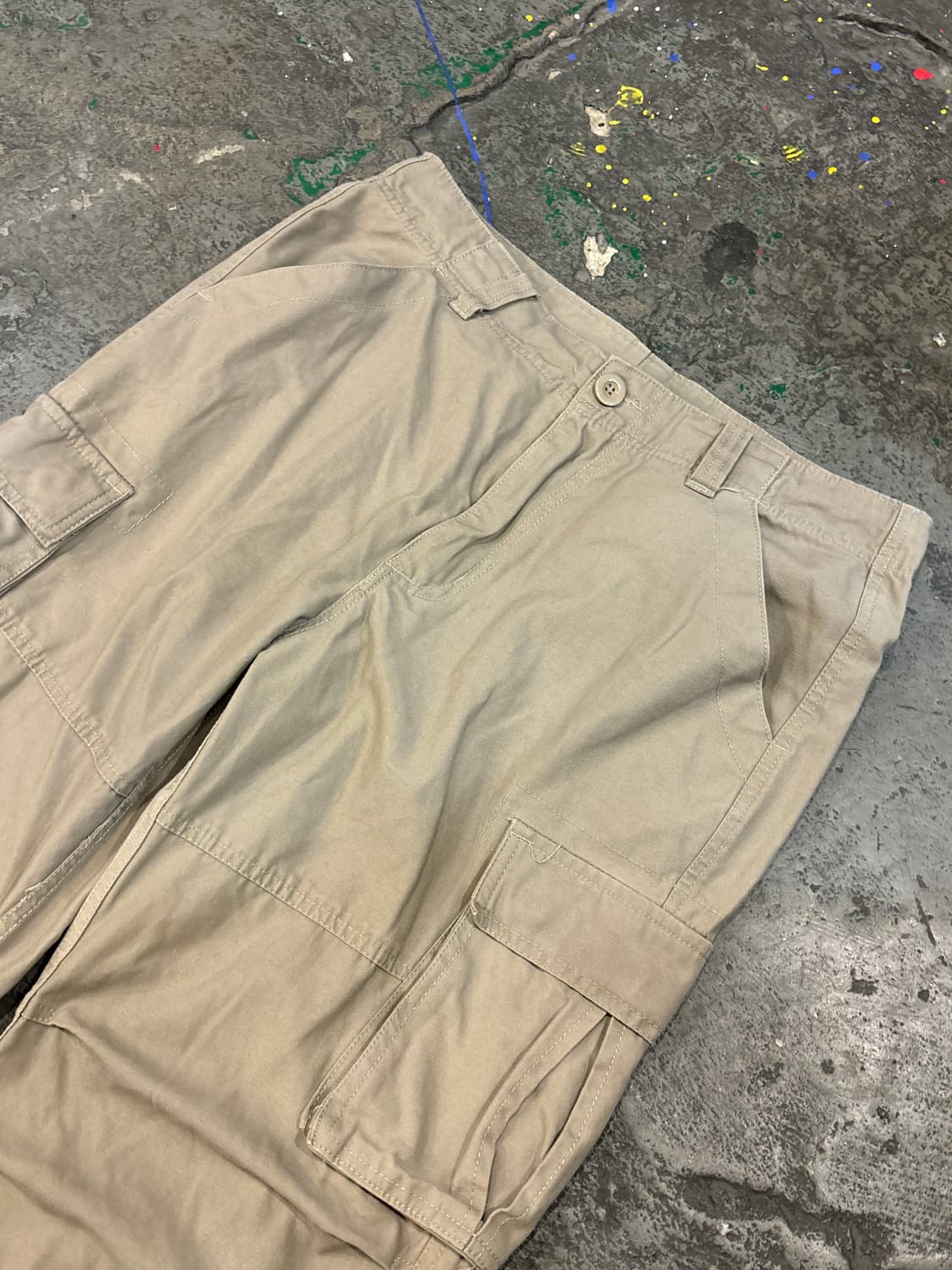 빈티지 카키 와이드 카고팬츠 상품이미지9