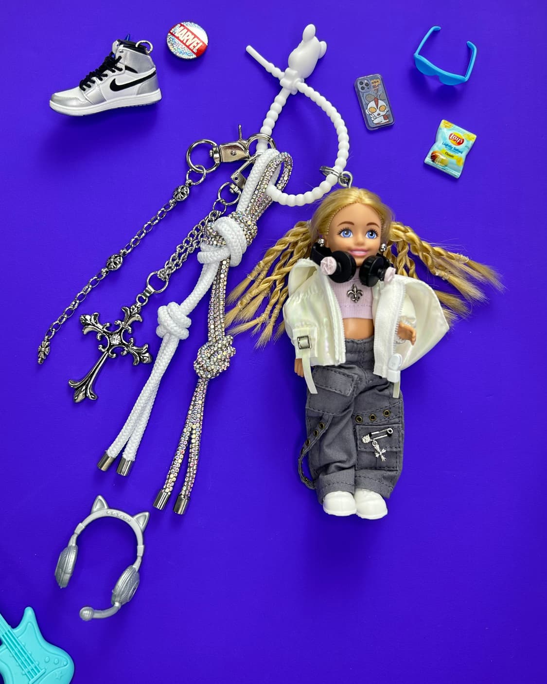 (19)바비키링 정품USA 마텔사 바비인형 커스텀키링 상품이미지1