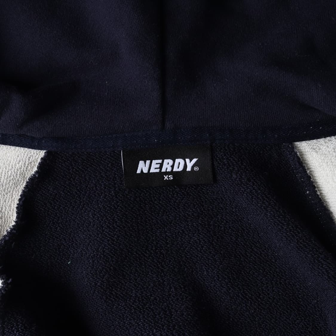 NERDY 투톤 크롭 후드 집업 XS 상품이미지5