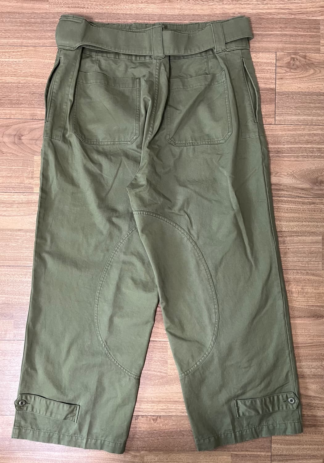 아웃스탠딩 벨티드 밀리터리 팬츠 L 올리브 상품이미지2