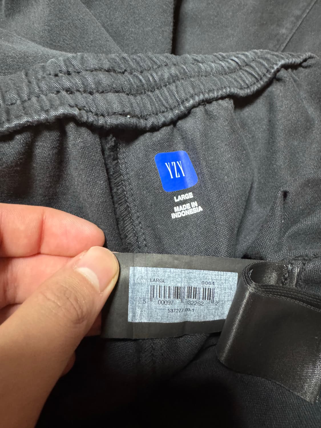 이지 갭 엔지니어드 바이 발렌시아가 사틴 카고 팬츠 블랙 상품이미지3