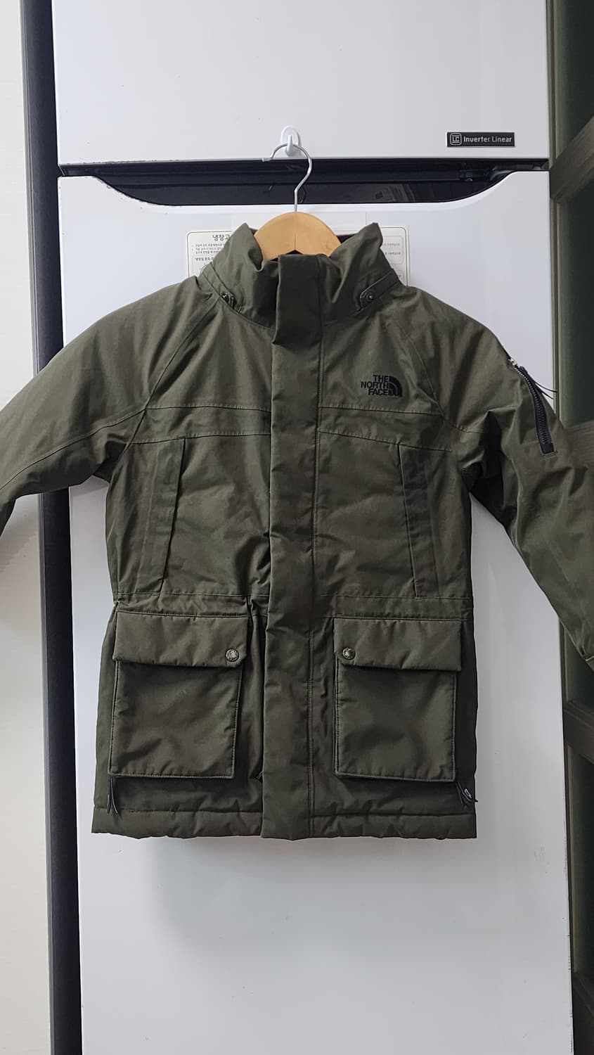 노스페이스 맥머도 키즈 패딩 120 카키 상품이미지1