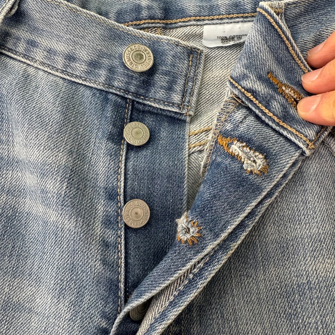 리바이스 빈티지 워싱 데님 청바지 32in 상품이미지5