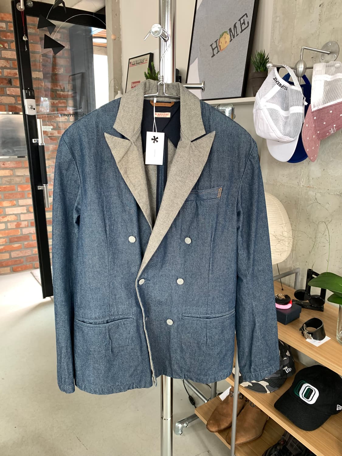 Kapital 캐피탈 데님 더블 블레이저 자켓 상품이미지2