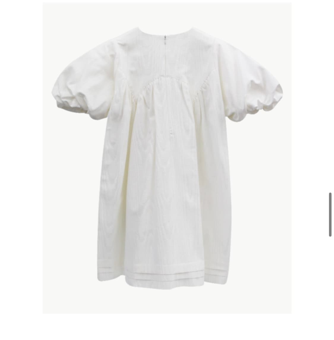 freckle moire white puff dress 상품이미지5