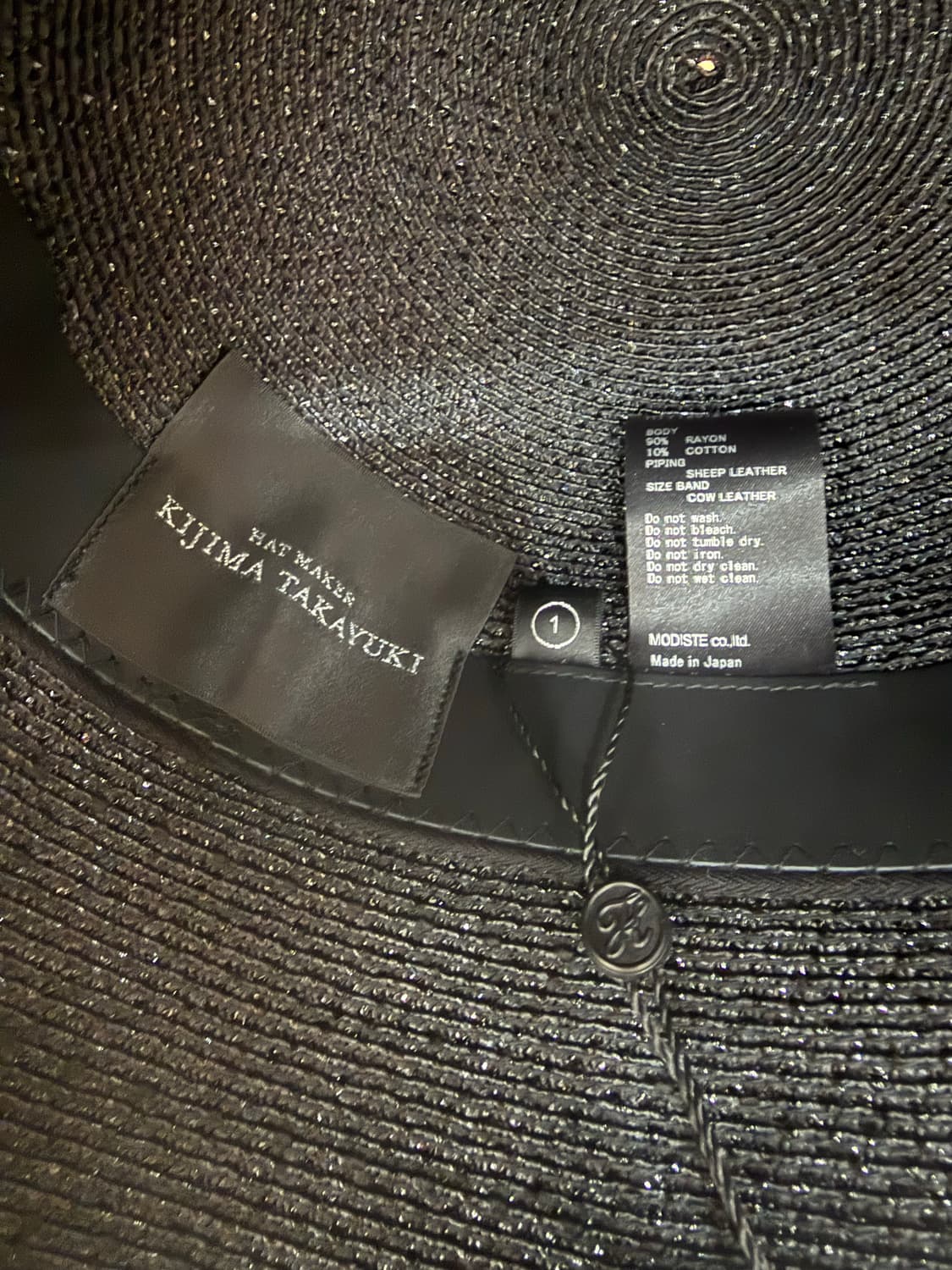 키지마 타카유키 글로시 블레이드 세일러 햇 블랙 상품이미지8