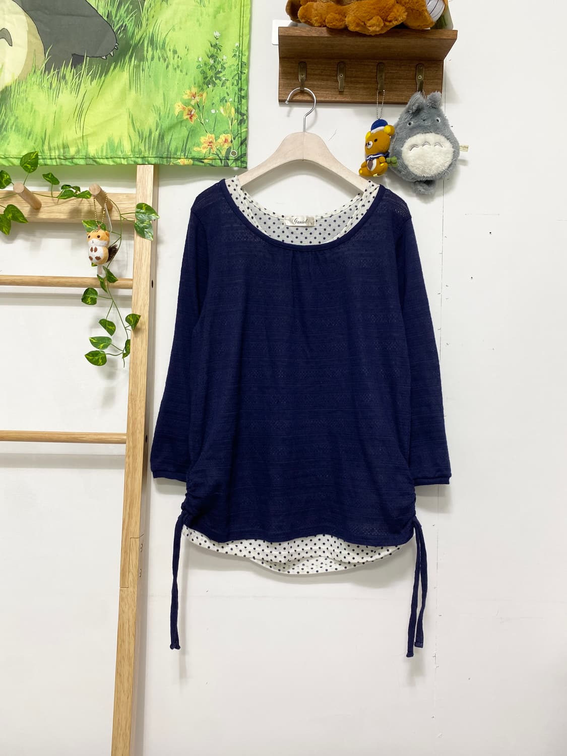 ꒰ঌ 네이비 도트 케이프 세트 ໒꒱ 상품이미지6