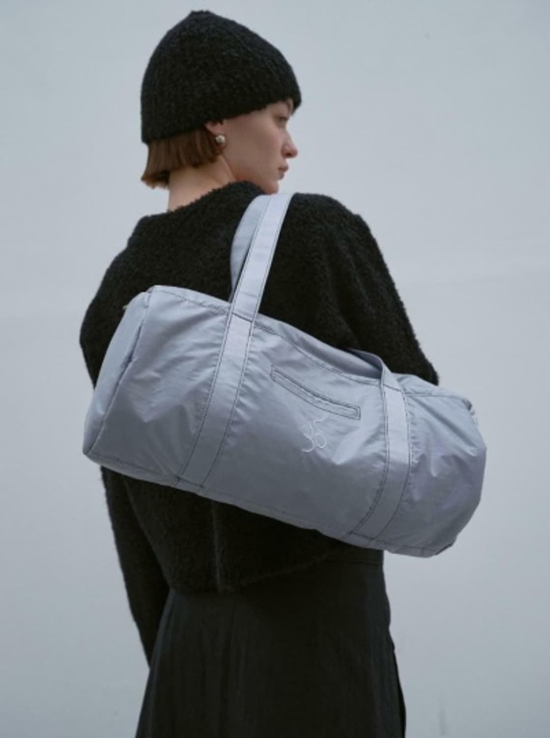 아코크 더플백 실버 라지  상품이미지1