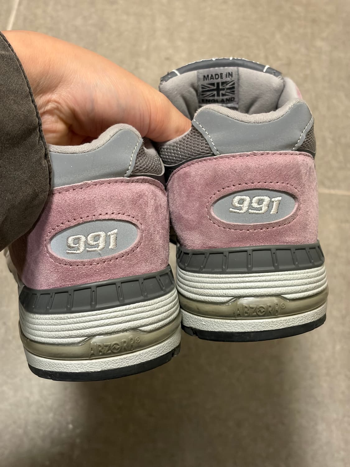 뉴발 991 핑크그레이 260 상품이미지4