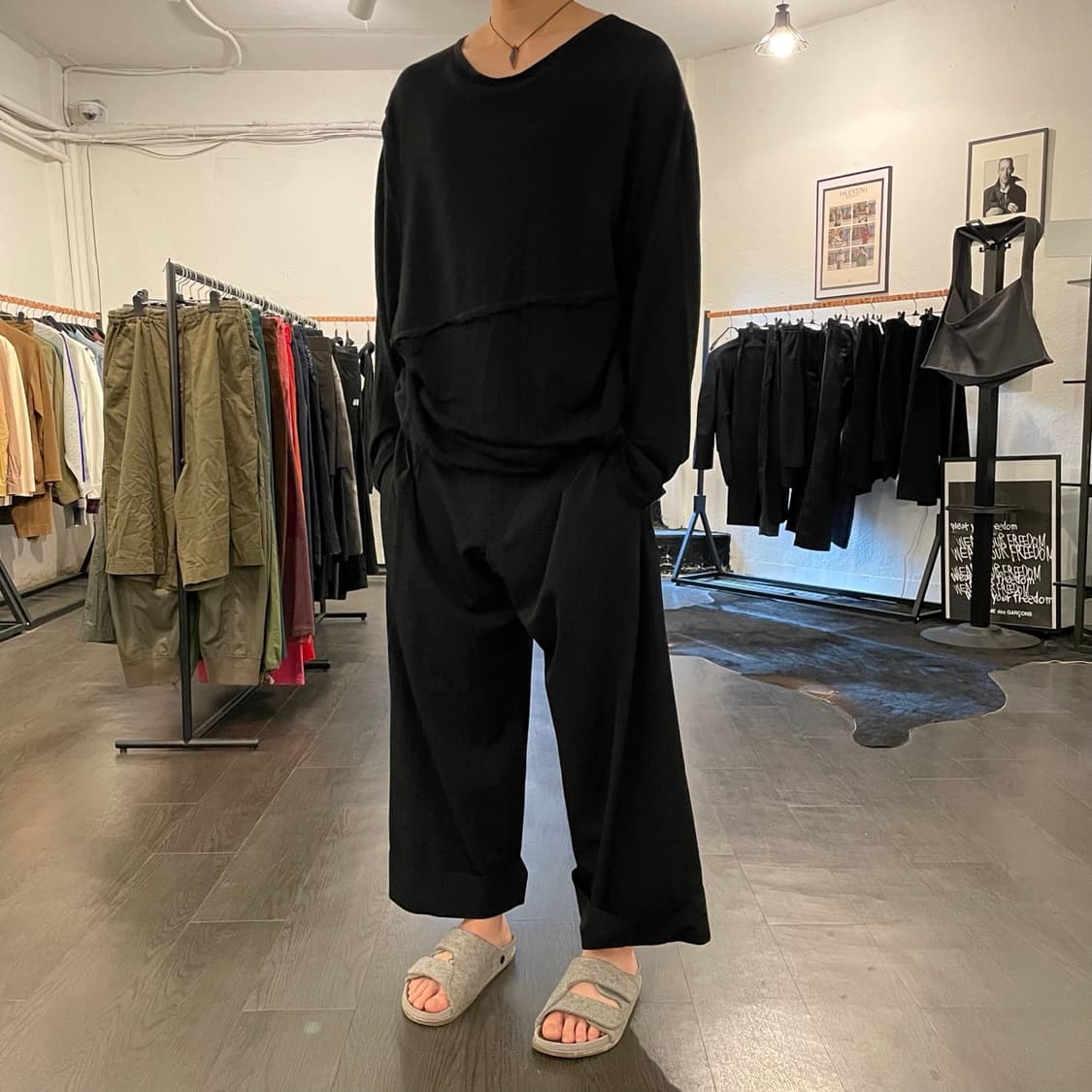 요지야마모토 폴디드 하카마 팬츠 상품이미지4