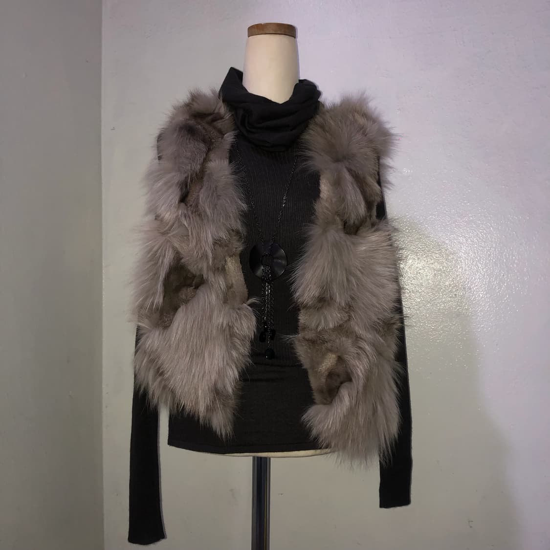 빈티지 블랙 드롭 롱목걸이 오리엔탈 긱시크 y2k 갸루 펑크 상품이미지1