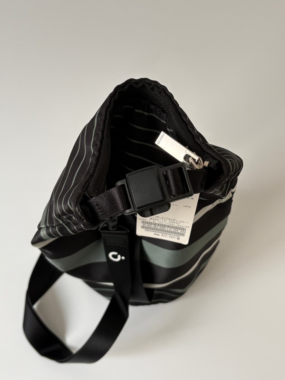 요시다포터 NOMA td 노마티디 실린더 숄더백 그레이 스트라이프 새상품 상품이미지7