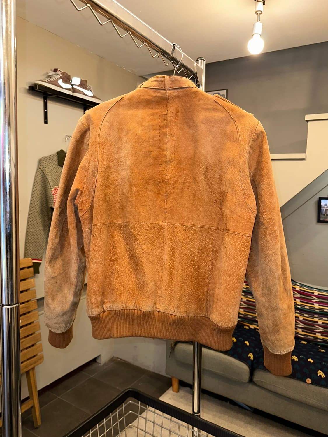 90’s Japanese pig-leather rider jacket 상품이미지8