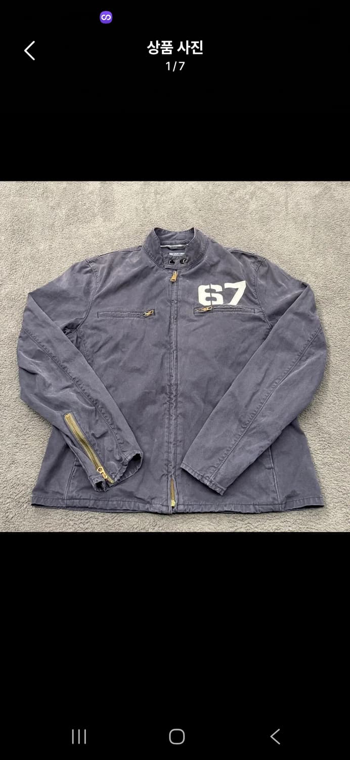 [정품/M] Polo Jeans 폴로진스 블랙 성조기 라이더 자켓 c1 상품이미지1