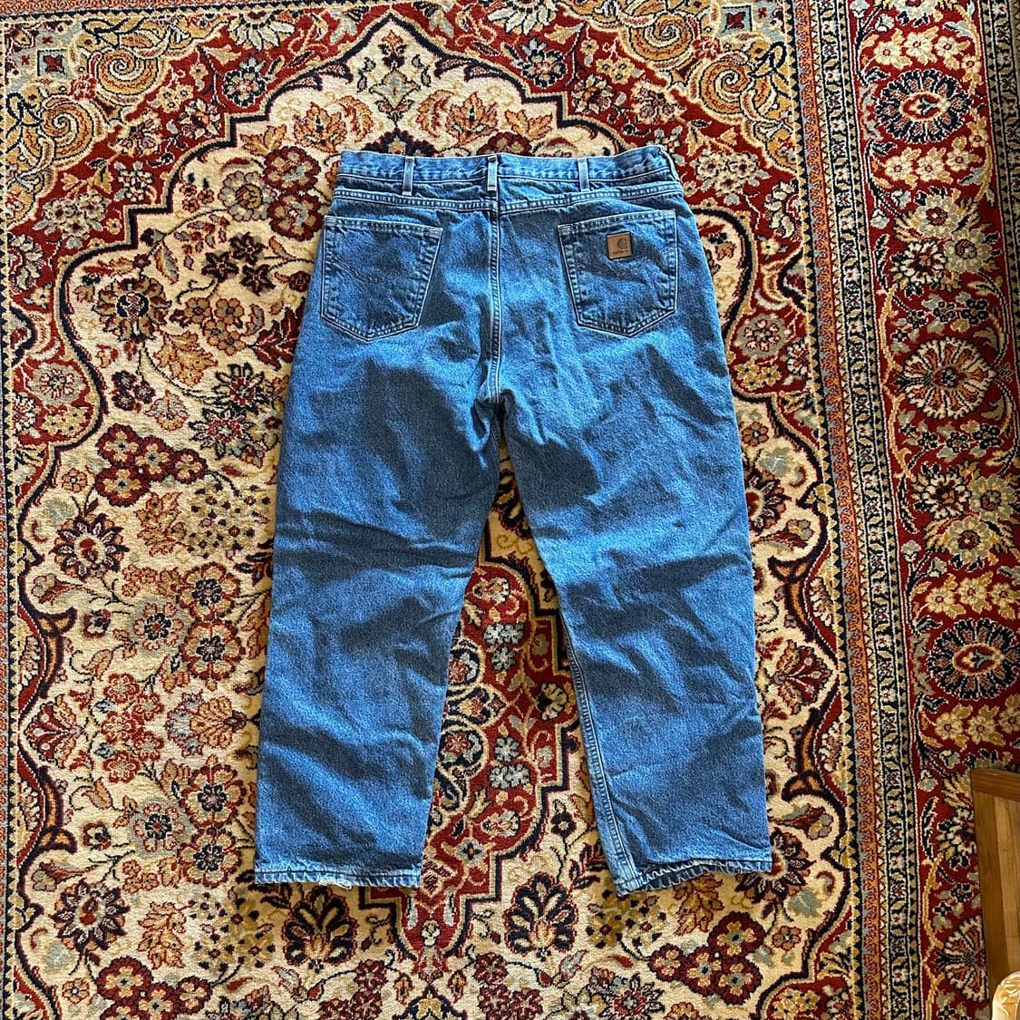 Carhartt B172 릴렉스드 핏 '체크 라이닝' 데님 팬츠  상품이미지5