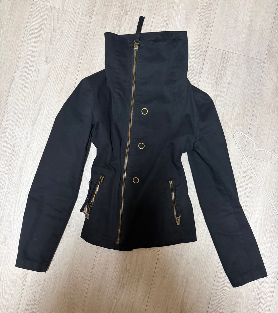 하이넥자켓 아케호무 릭깔 블랙자켓 갸루 펑크 택포 상품이미지2