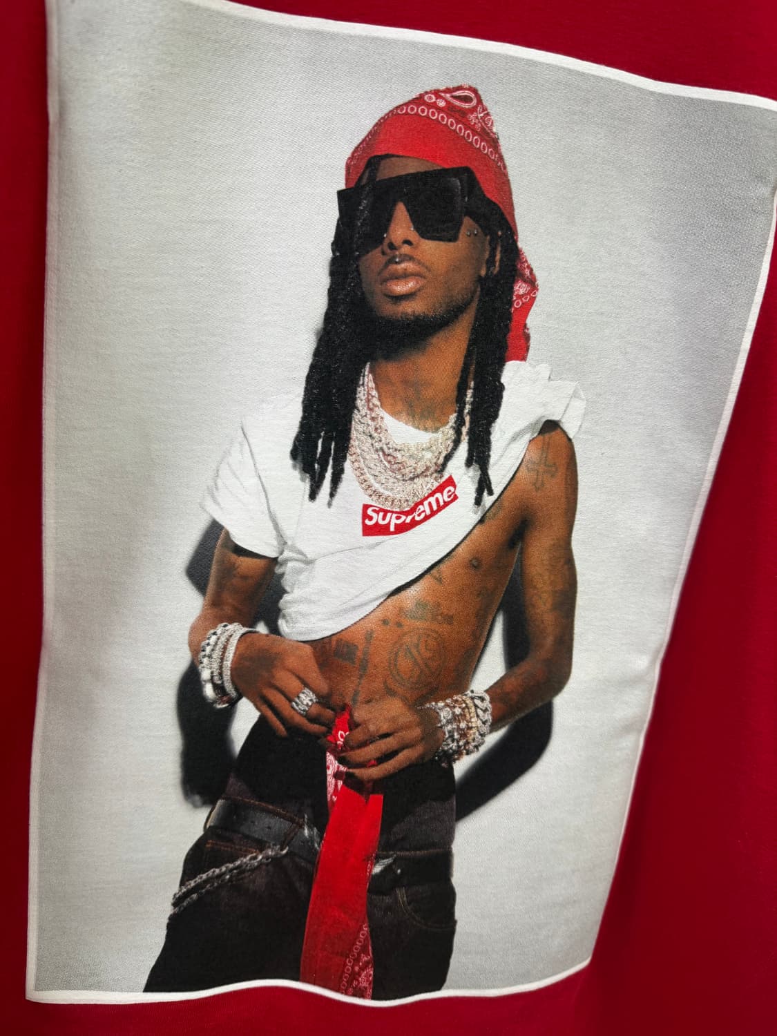 슈프림 플레이보이 카티 티셔츠 레드 상품이미지3