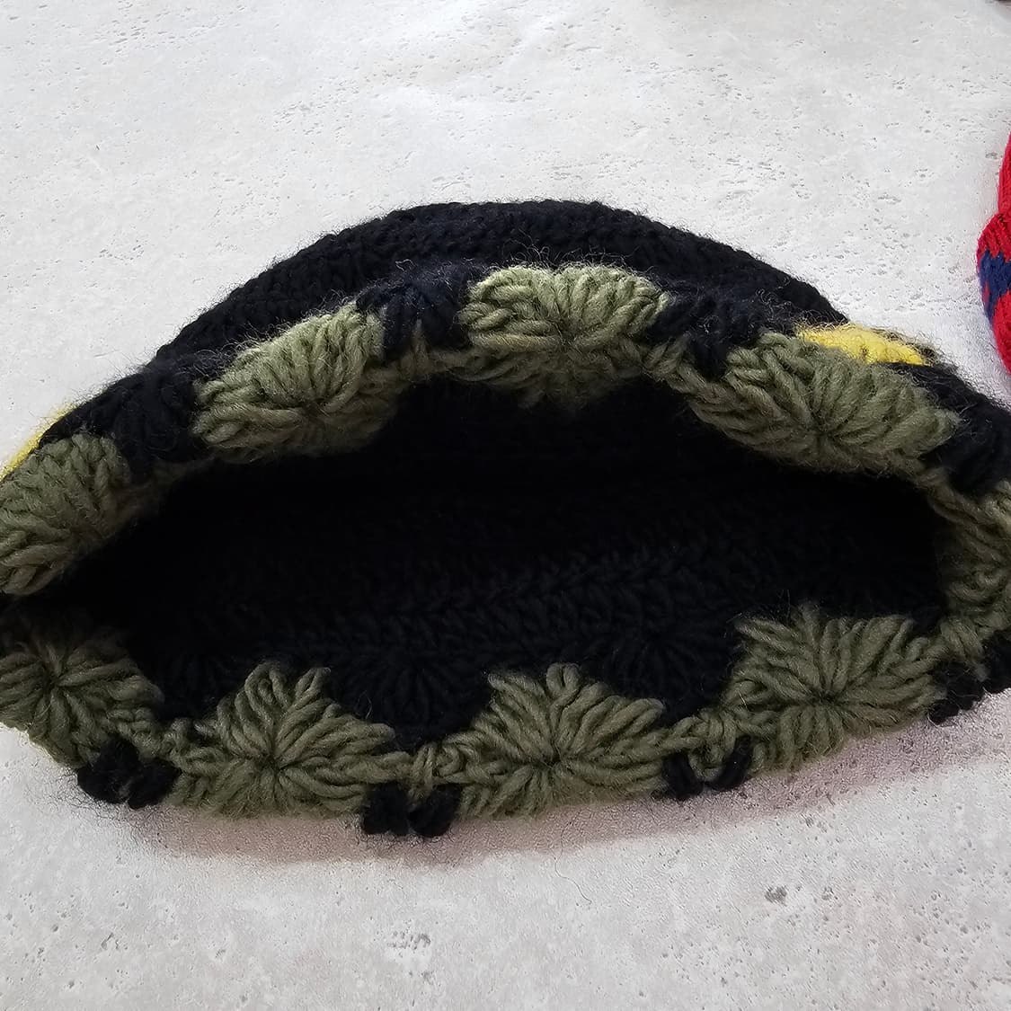 핸드메이드 꽃잎 니트 비니 상품이미지4