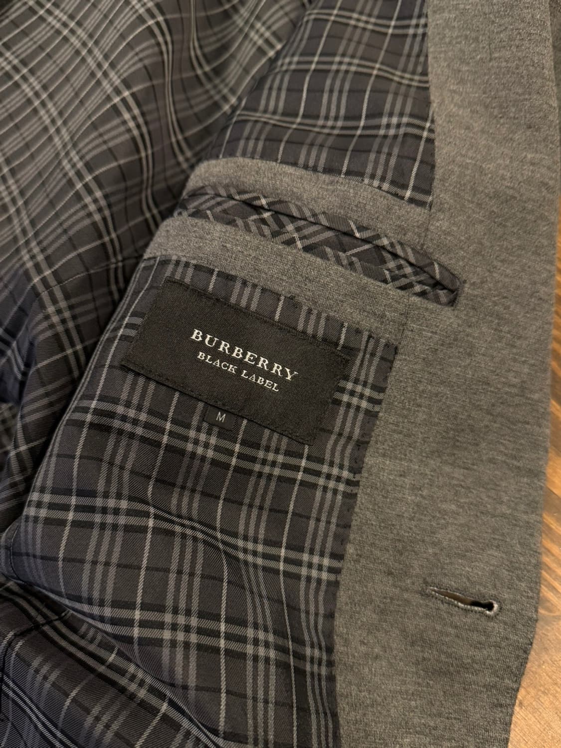 버버리 블랙라벨 저지 패브릭 자켓 100 상품이미지9