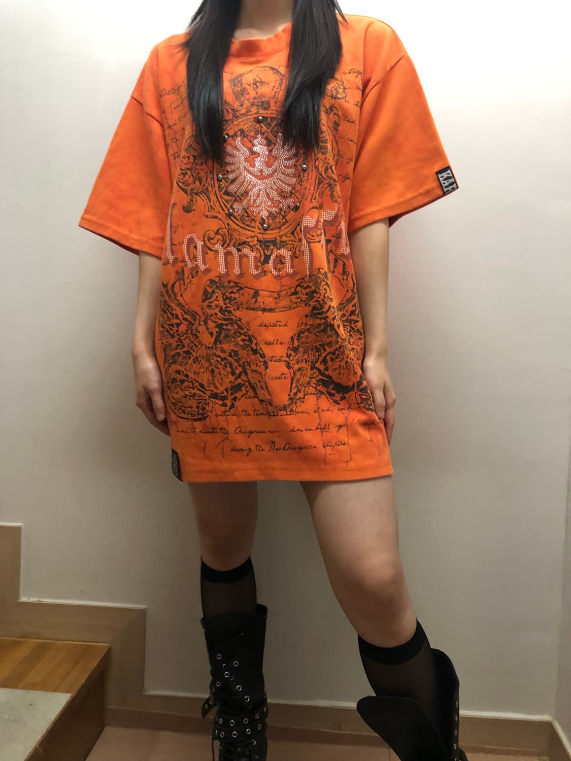 빈티지 카레타 오렌지 반팔 상품이미지4
