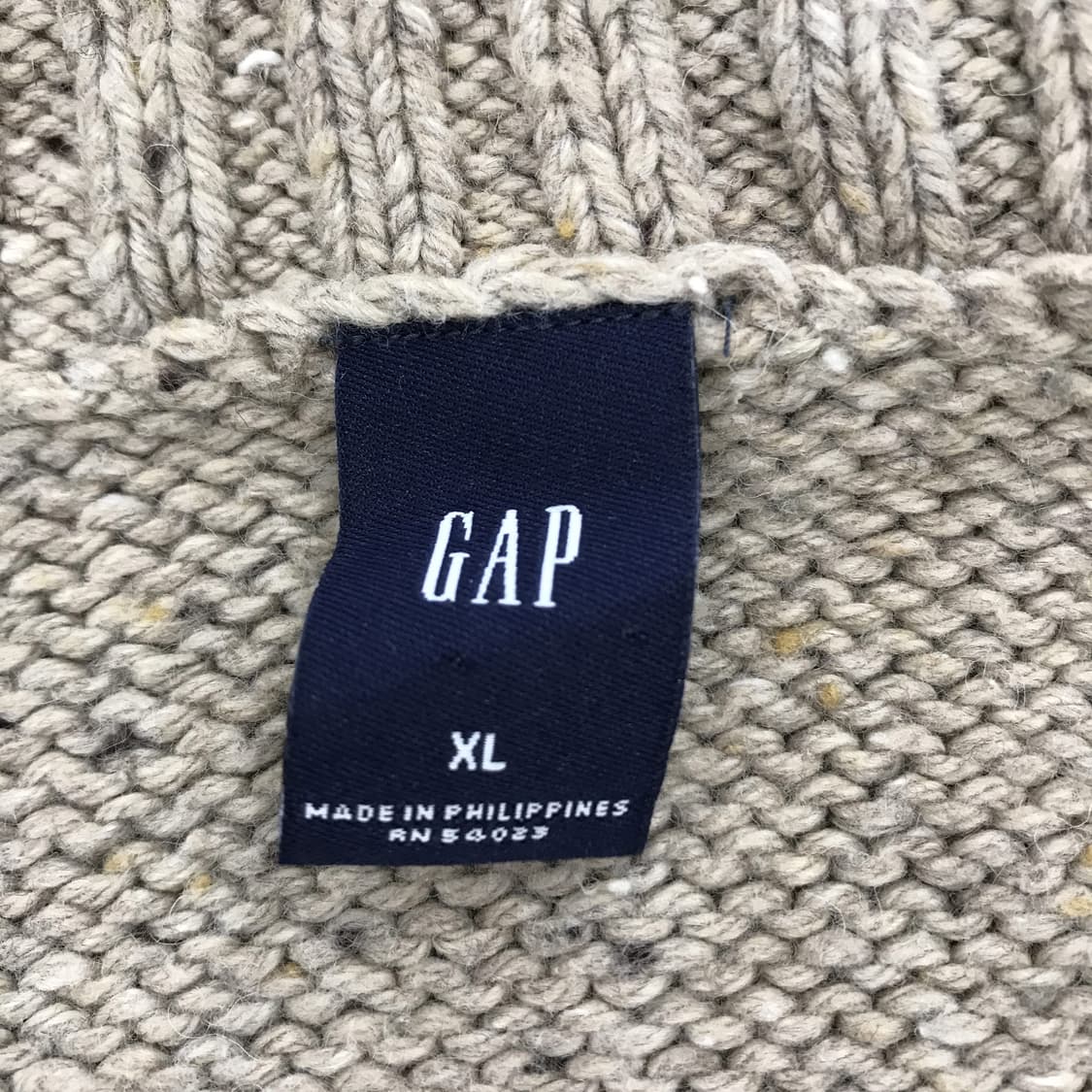 GAP 갭 90s 올드캡  울 카라넥니트 일본판[XL] 상품이미지5