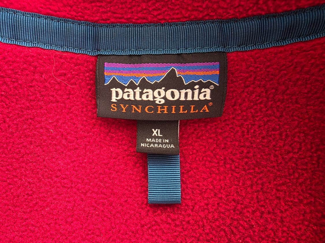 파타고니아 신칠라 스냅티 레드 XL 상품이미지2