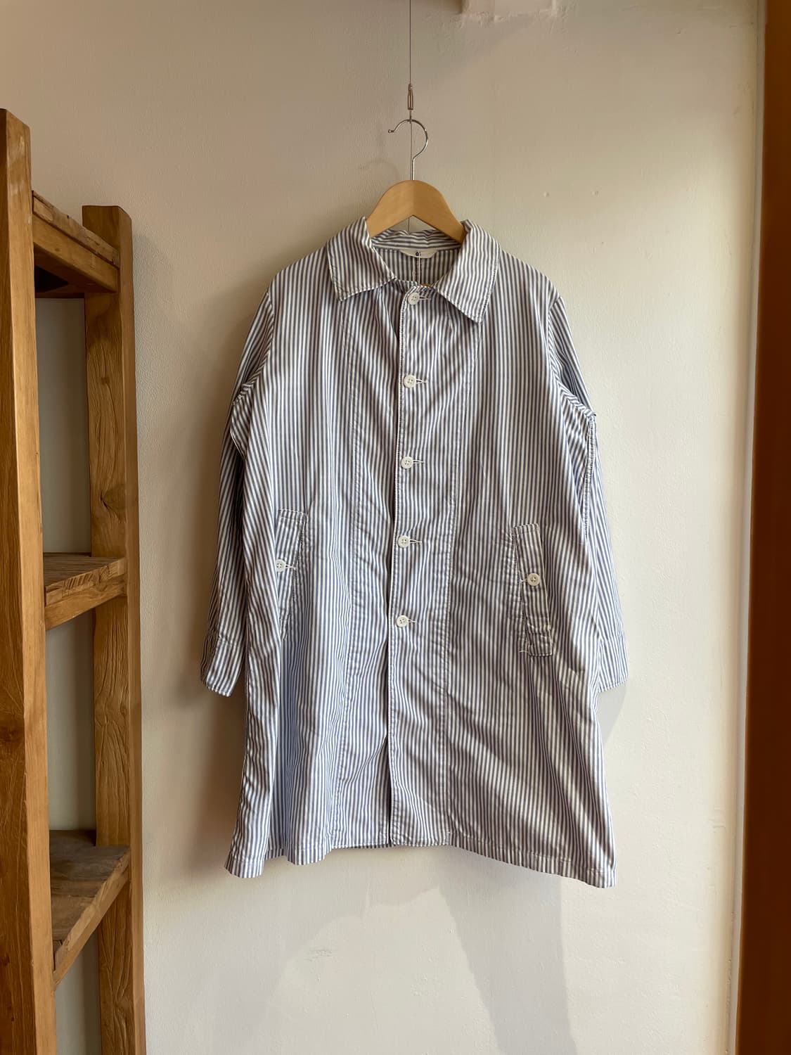 45R 히코리 패턴 샵 코트 상품이미지1