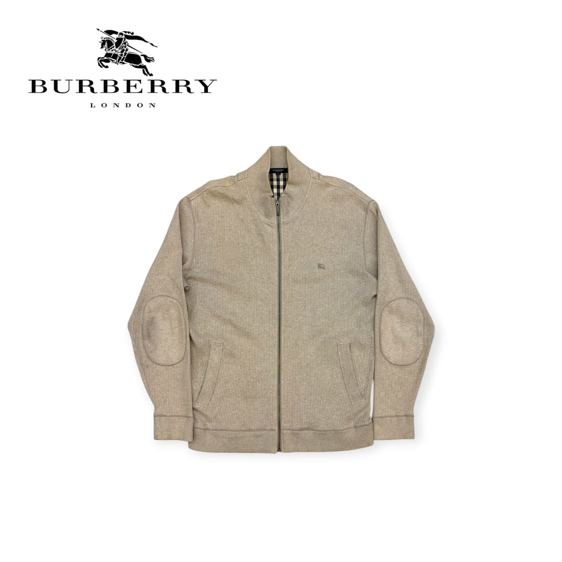 버버리 런던 노바체크 엘보우 패치 집업 상품이미지1
