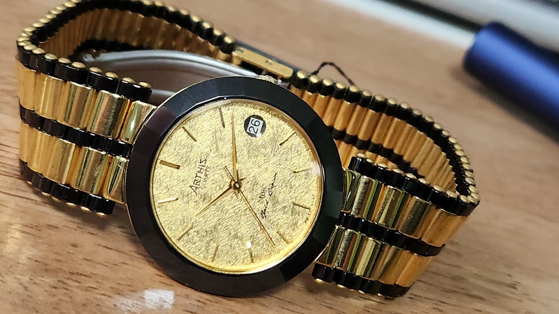 #Arthis  아티스 18K 골드 크라운 스위스무브 명품시계 급처 상품이미지8